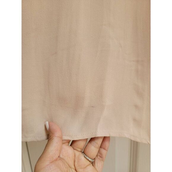 L'agence Matte Crepe Blush Ruched Ballet Dress 8 - Picture 10 of 11